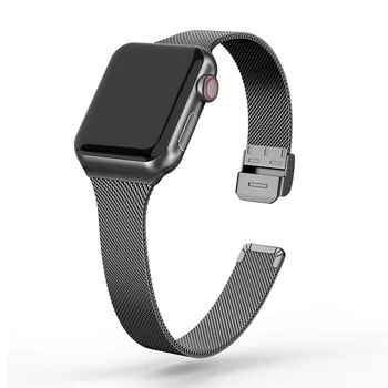Príslušenstvo hodinky remienok pre Apple hodinky 5/4/3/2/1 apple hodinky iwatch náramok 40 mm 38 mm 42mm 44 mm milanese slučky wristbelt