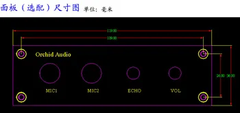 PT2399+NE5532 Karaoke Mikrofón, Zvuk, Zosilňovač Rada Predzosilňovač Ozvena Doska + Predný Panel