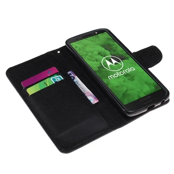 PU Kožené Peňaženky Prípade Fundas Motorola Moto G6 puzdro Motog6 Flip Telefónu Pre Coque Motorola Moto G6 Plus MotoG6 G 6 Prípade