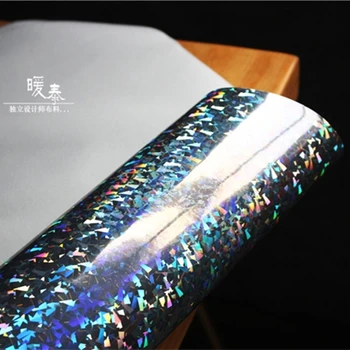 PU Syntetickej Kože, Textílie Laser Rainbow Reflexná Nepremokavá DIY Dekor Tašky Luky Fáze Šaty Remesiel COSplay Dizajnér Textílie