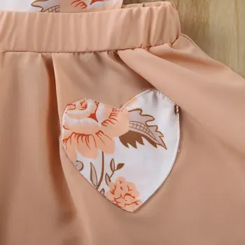 Pudcoco Kvetinové Šaty pre Novorodenca Baby Girl Šaty Flower Prehrabať Lete Mini Šaty Sundress Oblečenie