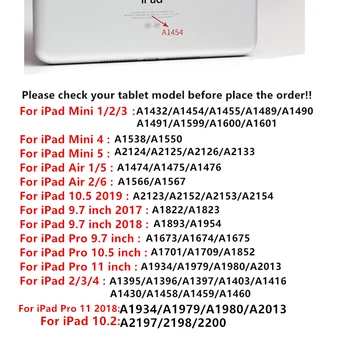 Puzdro pre iPad 10.2 Prípade 2019 Kožené Smart Spánku Auto Hore Kryt Funda pre iPad 9.7 2017 2018 Vzduchu 3 Pro 10.5 11 Mini 5 Coque