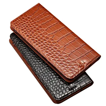 Puzdro pre Samsung Galaxy A3 A5 A7 2017 Krokodíla vzor pravej Kože Flip peňaženky Kryt pre A320 A520 A720 Telefón prípadoch