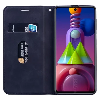 Puzdro Pre Samsung Galaxy M51 чехол Magnetické Flip Kožený Kryt Samsung M51 SM-M515F Peňaženky Prípade Shell Ochranné Funda Capa