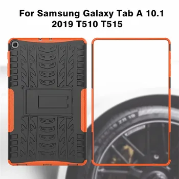 Puzdro Pre Samsung Galaxy Tab 10.1 2019 T510 T515 SM-T510 SM-T515 Kryt Heavy Duty 2 v 1 Hybrid Robustné, Odolné Funda+Stylus pen