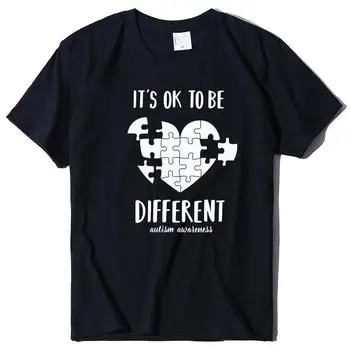 Puzzle Srdce List Vytlačené T Shirt Ženy Bežné Bavlnené O-krku Aethetic Harajuku Graphic Tee Lumbálna Grunge Top Ženy 2020