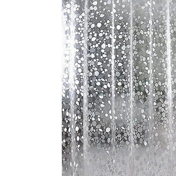 Pvc Nepremokavé Sprchový Záves Zahusťovanie Trojrozmerné Vytlačené Transparentné Vaňa Opony Kúpeľňa Dekorácie