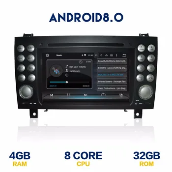 PX5 Octa 8 core Android 8.0 Auto DVD Prehrávač vedúci oddelenia pre Benz SLK-171 2004-2011 auto multimediálne Rádio, bluetooth, Gps navigácie