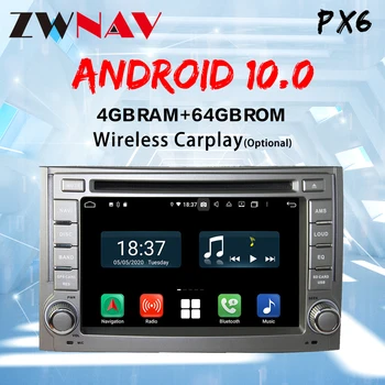 PX6 2 din 4G RAM Android 10 Na Hyundai H1 Grand Starex 2007-2012 Auto DVD Navigačný Rádio, Bluetooth, mapy WIFI carplay