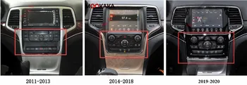 PX6 Android 9.0 Tesla Obrazovke Auto Multimediálny Prehrávač Na Jeep Grand Cherokee na roky 2010-2020 GPS Navigácie Auto Stereo Hlava DSP Jednotka
