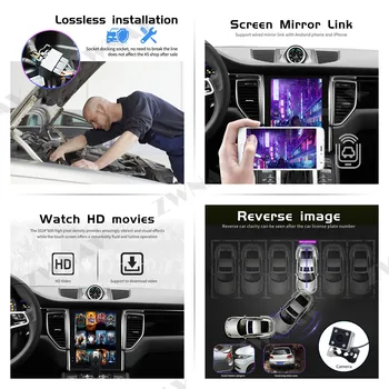 PX6 Tesla Štýl Veľkej Obrazovke Android 9.0 Auto Multimediálny Prehrávač Pre Porsche Macan 3.0 3.1 GPS Video Audio Rádio stereo BT vedúci jednotky