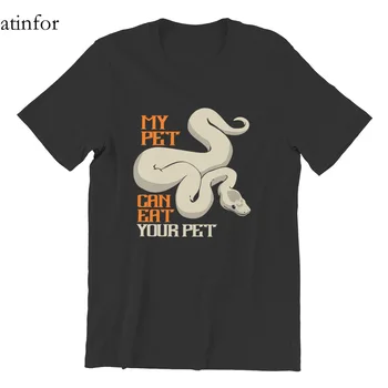 Python Jesť Vaše Zvieratko Loptu Had Boa T-Tričko Bavlna Vintage Veľkoobchod Oblečenie Nadrozmerné Kvality do USA Pánske Oblečenie 18446