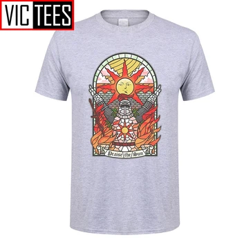 Pánske Dark Souls 3 Kostola Slnka T-Shirt Chvála Slnka Mládež Tees Bavlna Nové Tričko Módne Oblečenie