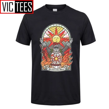 Pánske Dark Souls 3 Kostola Slnka T-Shirt Chvála Slnka Mládež Tees Bavlna Nové Tričko Módne Oblečenie