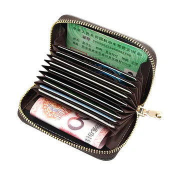 Pánske Dámske Kožené Mini Slim Peňaženky ID Kreditnej Karty Držiteľ Prípade Organizátor Kabelku