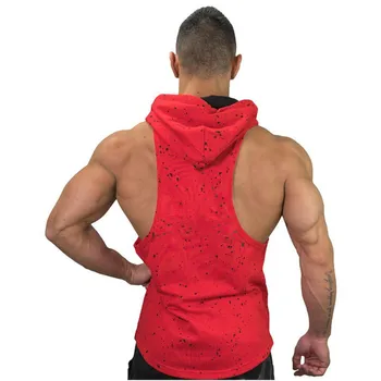 Pánske fitness vesta veľkosť M-3XL kapucňou multicolor vesta bez rukávov mužov 2020 módne skladaný fitness vesta mužov