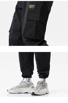 Pánske Joggers Hárem Nohavice Muž Čierne Pohodlné Nohavice Bežné Streetwear Voľné Nohavíc Japonský Módny Tepláky K186
