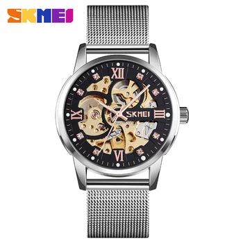 Pánske/pánske hodinky top značky luxusné automatické/mechanické/luxusné hodinky mužov športové náramkové hodinky pánske reloj hombre tourbillon SKMEI