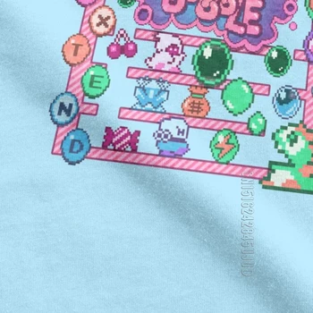 Pánske T-Shirt Bubble Bobble Tričko Fashion Muž Tees Bavlna Japonské Video Hry Roztomilý Kawaii Hráč Topy O Krk Nový Príchod