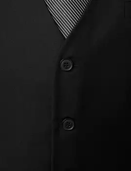 Pánske Vysoko Kvalitné Čierny Oblek Vesta 2021 Úplne Nový bez Rukávov V Krku Šaty, Vesta Muž Formálne Business Svadobné Vesty Mužov Gilet