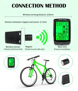 Päť Jazykov Bike Počítača Bezdrôtový Požičovňa Stopky Stopky Nepremokavé Meter Digitálne Snímače Cyklistické Rýchlomer Zariadenia