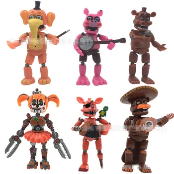 Päť Nocí v Freddy je Hračka Bábkové Bonnie Chica Lišácký Medveď Endoskeleton Tieň Balón Chlapci Akčné Figúrky Bábkové Modely, Hračky