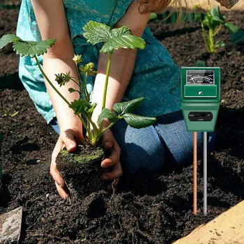 Pôdy Vlhkosti Meter 3-V-1 Pôdy Testovacie Súpravy Digitálne Výsadbu Vlhkomer/Snímač Vlhkosti pre Záhradné/Farma
