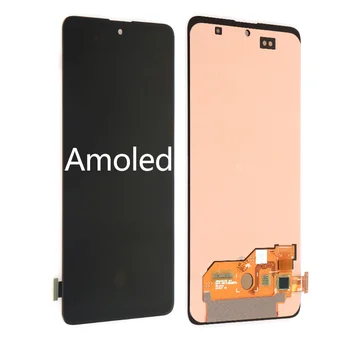 Pôvodné AMOLED Pre Galaxy A51 LCD s rámom Digitalizátorom. Senzor Montáž Pre Samsung A51 Displej A515 A515F A515F/DS,A515FD A515F