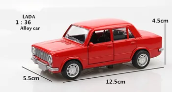Pôvodné Auto VAZ-Lada Rusko Klasické Auto Office Stola Ozdoby Bábika-Dom Kovové autíčka Model pre Deti je Dar 2020
