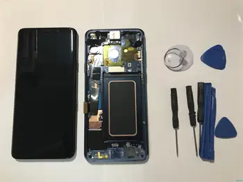 PÔVODNÉ burn-in sahdow Náhradná pre SAMSUNG Galaxy S9 Dotykový LCD Displej Digitalizátorom. S9+ Plus LCD G960 G965 s Rámom