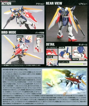 Pôvodné Gundam HG 1/144 Model XXXG-01W GUNDAM KRÍDLO Mobile Suit Deti Hračky