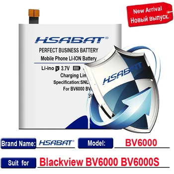 Pôvodné HSABAT 7050mAh Batérie pre Blackview BV6000 BV6000S Vysoko Kvalitné Mobilné Telefónne Batterie