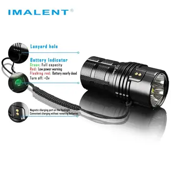 Pôvodné IMALENT MS06 LED Baterka CREE XHP70 2. 25000 LM Nabíjateľné svietidlo s 3*21700 Batérie pre Vyhľadávanie Jaskyniarstva