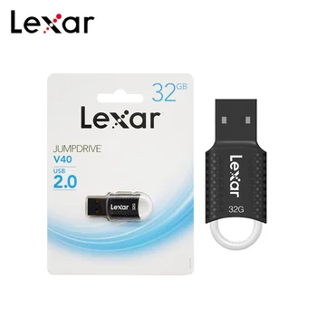 Pôvodné Lexar Jumpdrive USB 2.0 Flash Disk 32GB 16GB kl ' úč V40 Mini USB Disk Pamäťová karta memory Stick Pero Jednotky Skladovanie Disku