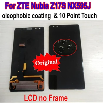 Pôvodné Najlepšie Testované Pracovných LCD Displej Dotykový Displej Digitalizátorom. Montáž Snímača + Rám Pre ZTE Nubia Z17S NX595J Telefón Panel