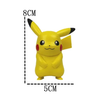 Pôvodné Pokémon Pikachu Údaje 5-8CM Squirtle Charmander Bulbasaur Anime Akcie Obrázok Model Bábiky, Hračky pre Deti Vianočný Darček