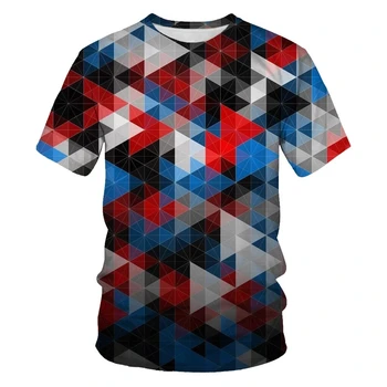 Pôvodné priamy predaj kolo krku mužov a žien t-shirt 3D robot tlač t-shirt pánske ležérne oblečenie t-shirt mužov XXS-6XL
