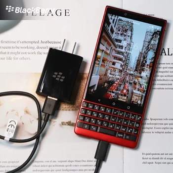 Pôvodné QC 3.0 Telefón Nabíjačka pre Blackberry KEY2 Rýchle Nabíjanie Adaptér pre Blackberry KEYone s Tpye-C, USB Dátový Kábel