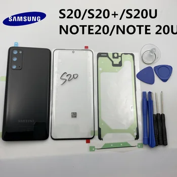 Pôvodné Samsung Galaxy S20 S20U PLUS POZNÁMKA 20 Ultra Batérie Zadný Kryt Dvere Bývanie+Predné dotykové sklo Náhradné Opravy Dielov