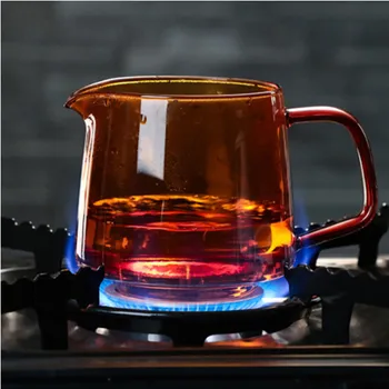 Pôvodné veľkoobchod žiaruvzdorného skla, coffee pot farba skla kávy zdieľanie hrniec domov ručne vyrobené konferenčný sklenený hrniec zdieľania