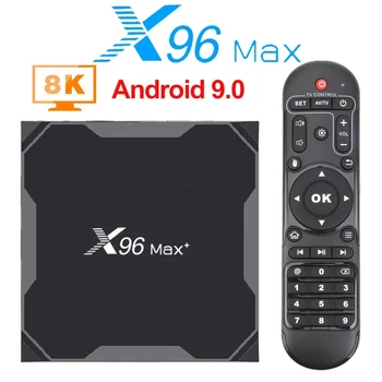 Pôvodné X96 Max Plus, Smart TV BOX Quad Core Amlogic S905X3 Wifi 1000M Android 10.0 TV BOX PK H96 H616 T95 X96MAX TV Box