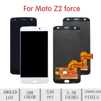PÔVODNÝ Pre Motorola Moto Z2 Sily Dotykový LCD Displej Digitalizátorom. Montáž Na MOTO Z2 Sily Displej s Rámom Nahradenie XT1789
