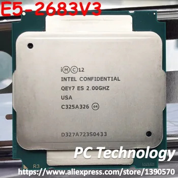 Pôvodný Procesor Intel E5 V3 E5-2683V3 ES verzia E5 2683V3 QEY7 2.0 GHz CPU 14-Jadrá doprava zadarmo E5-2683 V3