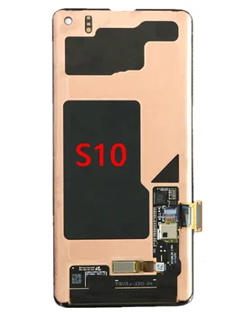 Pôvodný Rám S LCD displej Pre SAMSUNG Galaxy s rezacím zariadením S10 G973 SM-G9730 G973F S Dead pixel Displej S dotykovou Obrazovkou Digitalizátorom. Montáž