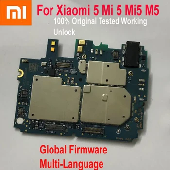 Pôvodný Xiao 5 Mi 5 Mi5 M5 Globálne Firmware Multi-Jazyk Odomknúť Doske Doske Logické Obvody Poplatok Rada Flex Kábel