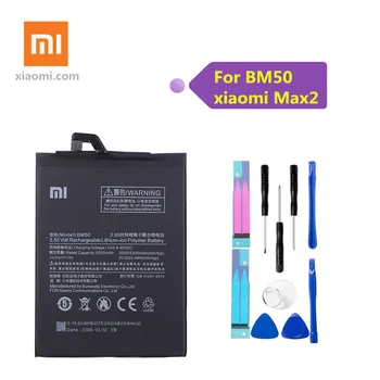 Pôvodný xiao BM50 Batérie Skutočná 5200/5300mAh Batérie s lepiť nálepky Pre Xiao Mi Max 2 +Nástroje