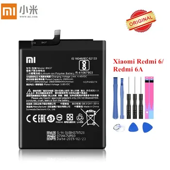 Pôvodný Xiao Mi Batéria BN37 Pre Xiao Redmi 6 Redmi6A Najvyššej Kvality 2900/3000mAh Plnú Kapacitu Akku s Nástrojmi