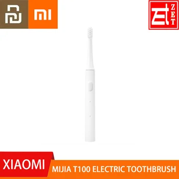 Pôvodný Xiao Mijia T100 Mi Smart Elektrický zubná Kefka 46g 2 Rýchlosti Xiao Sonická zubná Kefka Zubov Starostlivosť o Ústnu dutinu Zóna 3 farby