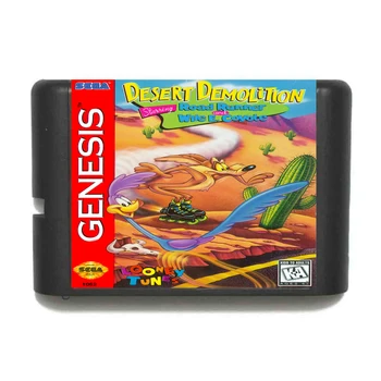 Púšť Demolácie Hrajú Road Runner a Odlákať E. Coyote 16 bit MD Hra Karty Pre Sega Mega Drive Pre Genesis