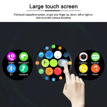 Q16SX 1.28 palcov Plné Kolo Full Touch Smart Hodinky MTK2502 Bluetooth Hovor Smartwatch Srdcovej frekvencie, Krvného Tlaku Nepremokavé Ženy